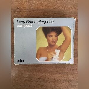 Vintage 70’s Lady Braun 5660 Elegance Cosmetic Electric Shaver with Pouch